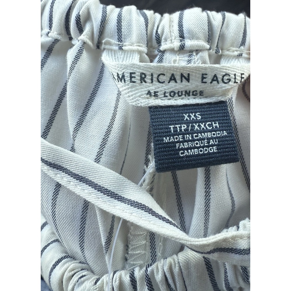 SOLD
Wide Leg PJ Pant Stripe Pockets Y2K Inspired XXS Oversized Cappuccino - Picture 8 of 11